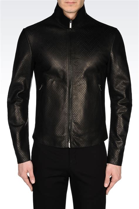 cheap armani leather jackets